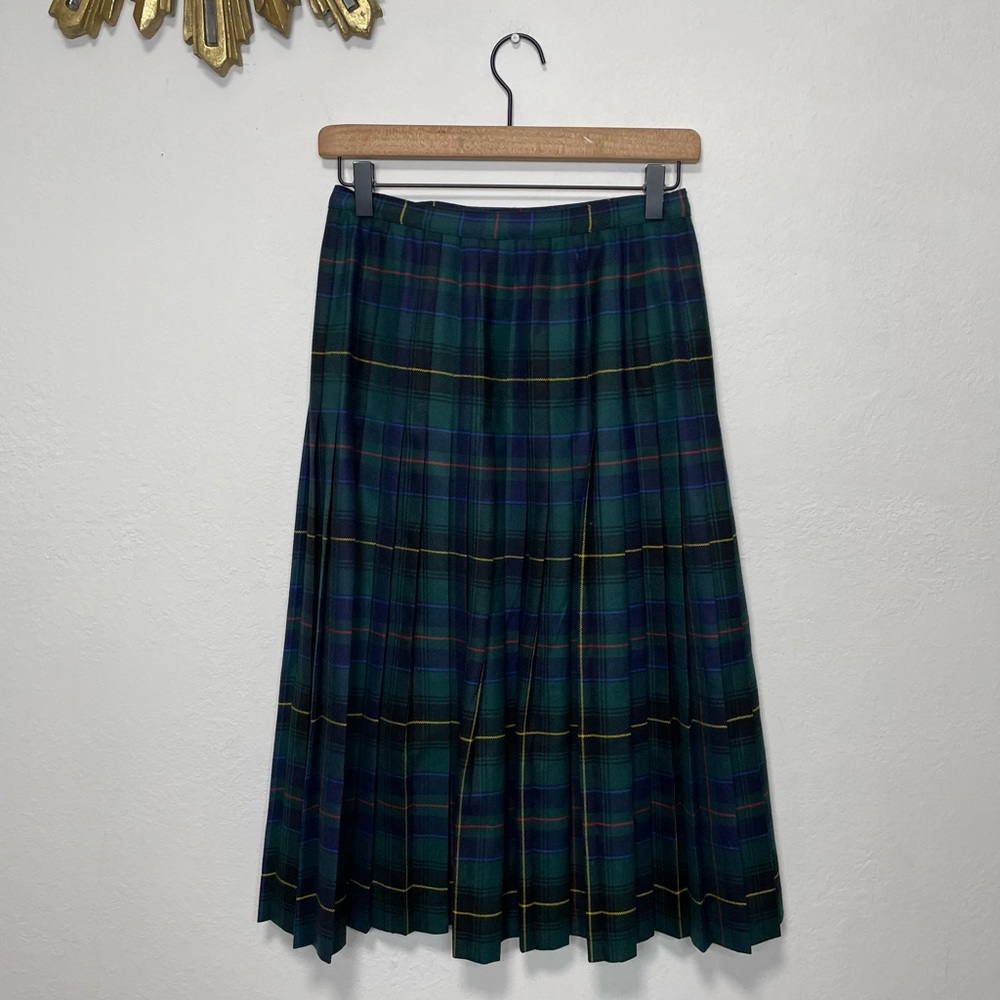 ALJean Plaid Midi Pleated Skirt - Picture 6 of 16